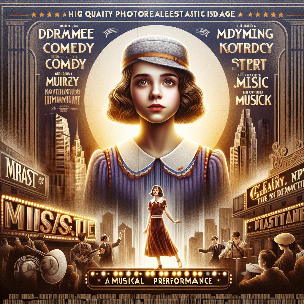 Annie musical performance poster