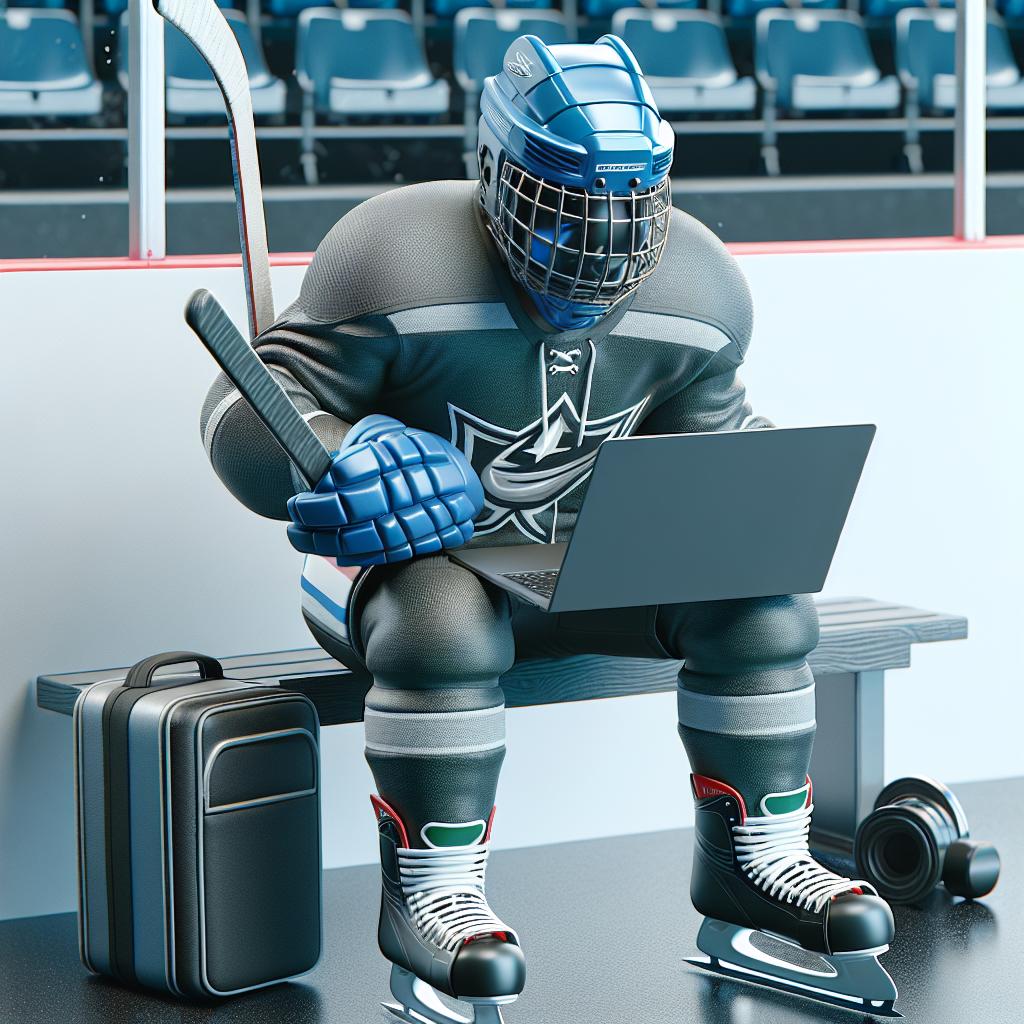 Hockey player coding website.