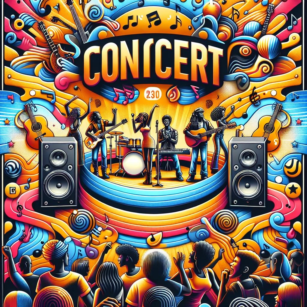 Musical concert poster design