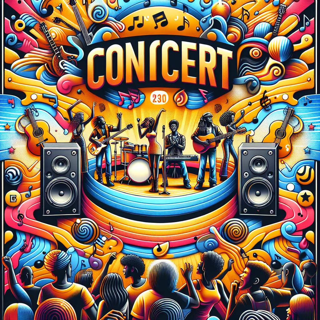 Musical concert poster design