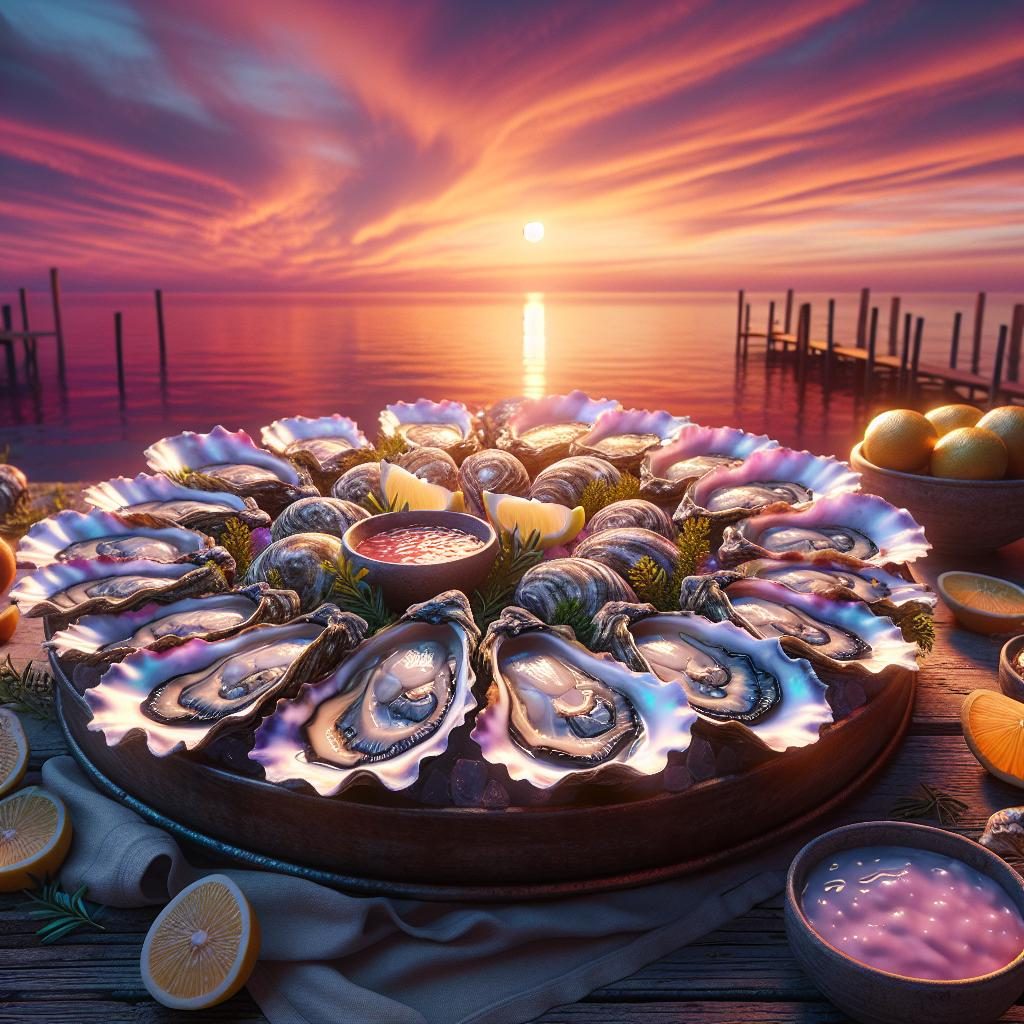 Savannah sunset oysters platter.