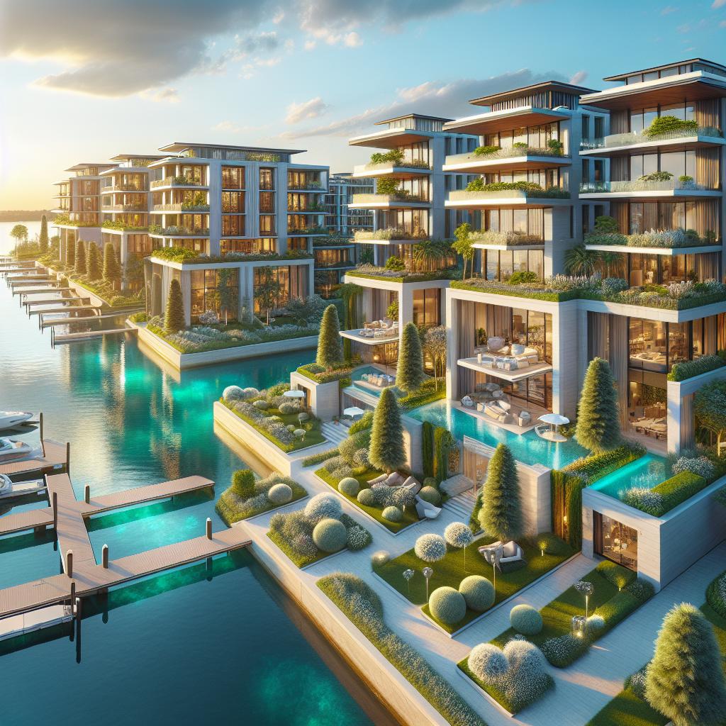 Luxury waterfront property development