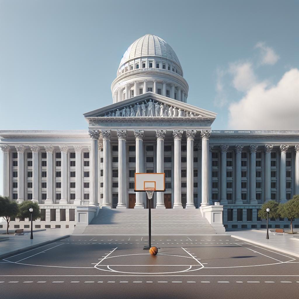 Basketball hoop White House.