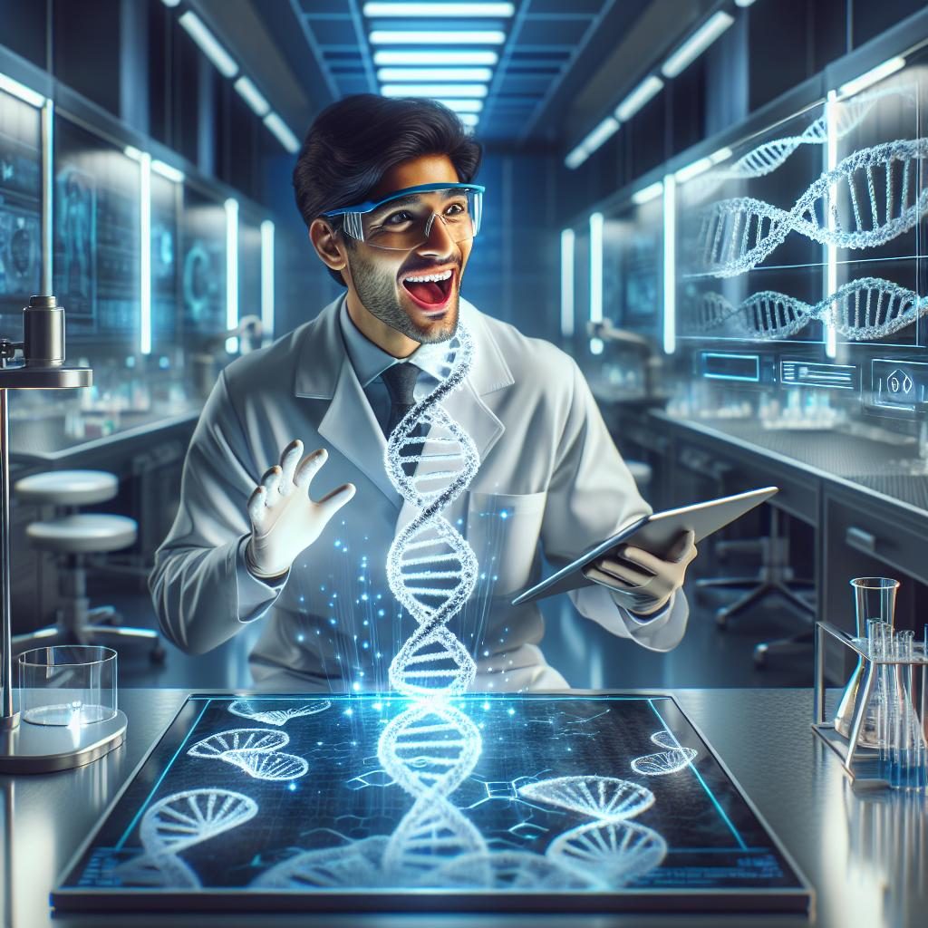 "DNA analysis breakthrough concept"