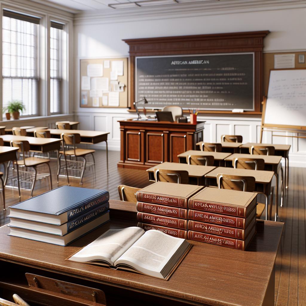 Classroom with African American Studies books