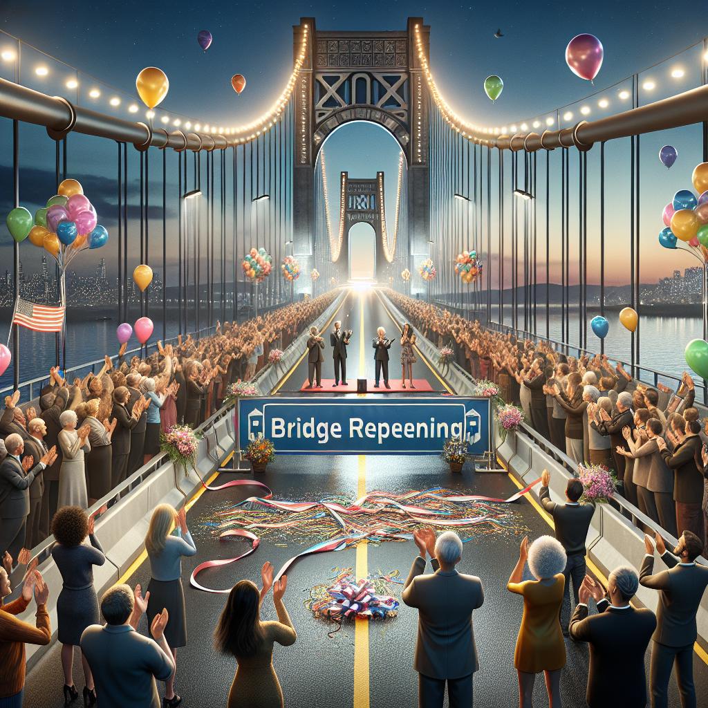 "Bridge reopening celebration event"