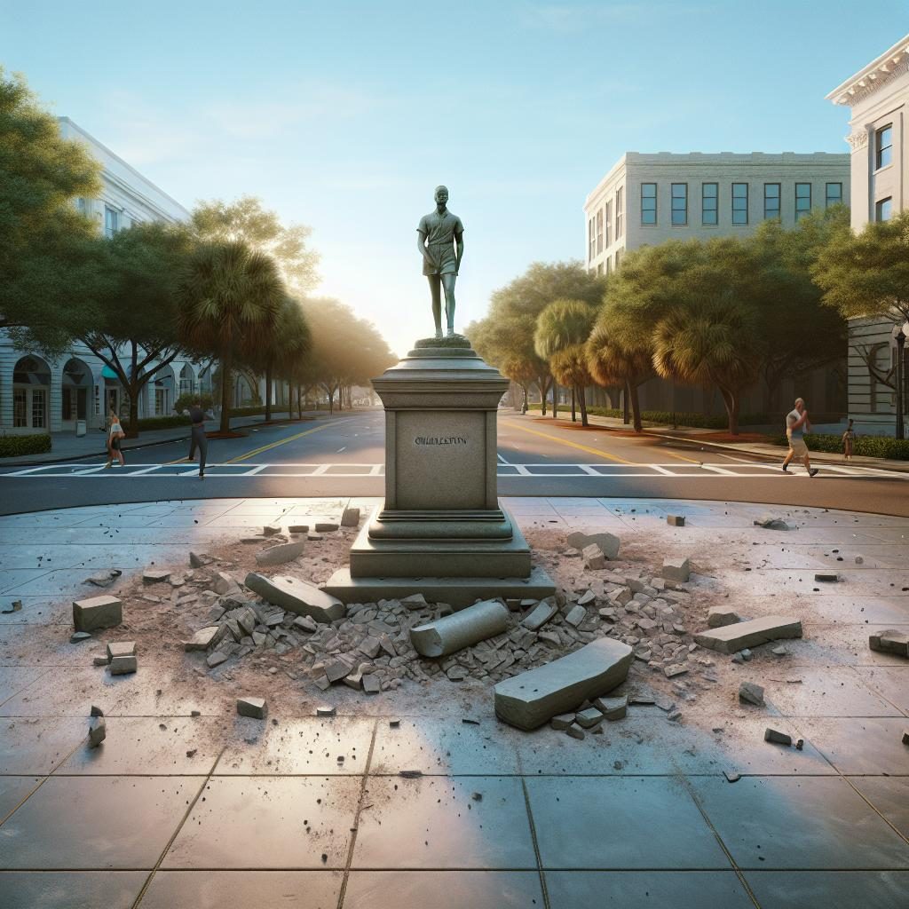 Statue removal aftermath Charleston