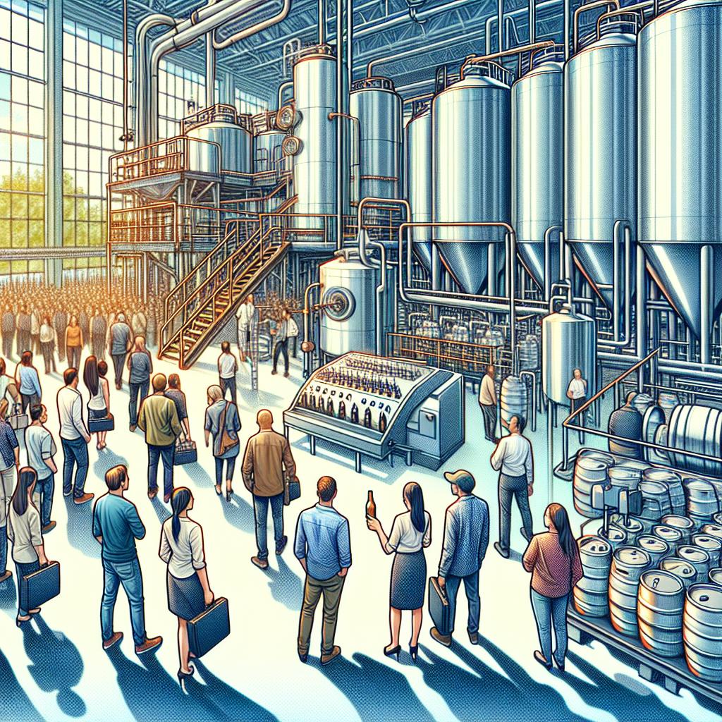 Brewery tour illustration concept