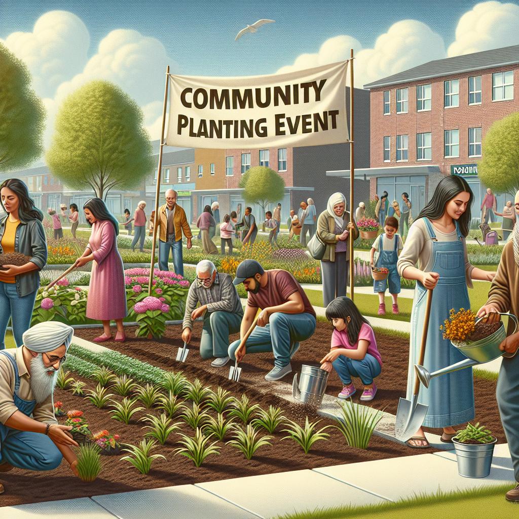 Community planting event.