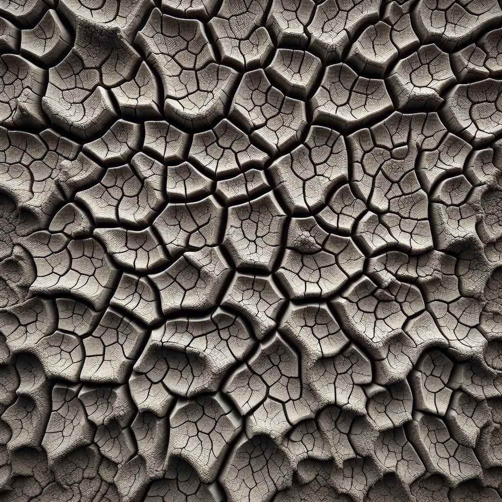 Dry cracked earth texture