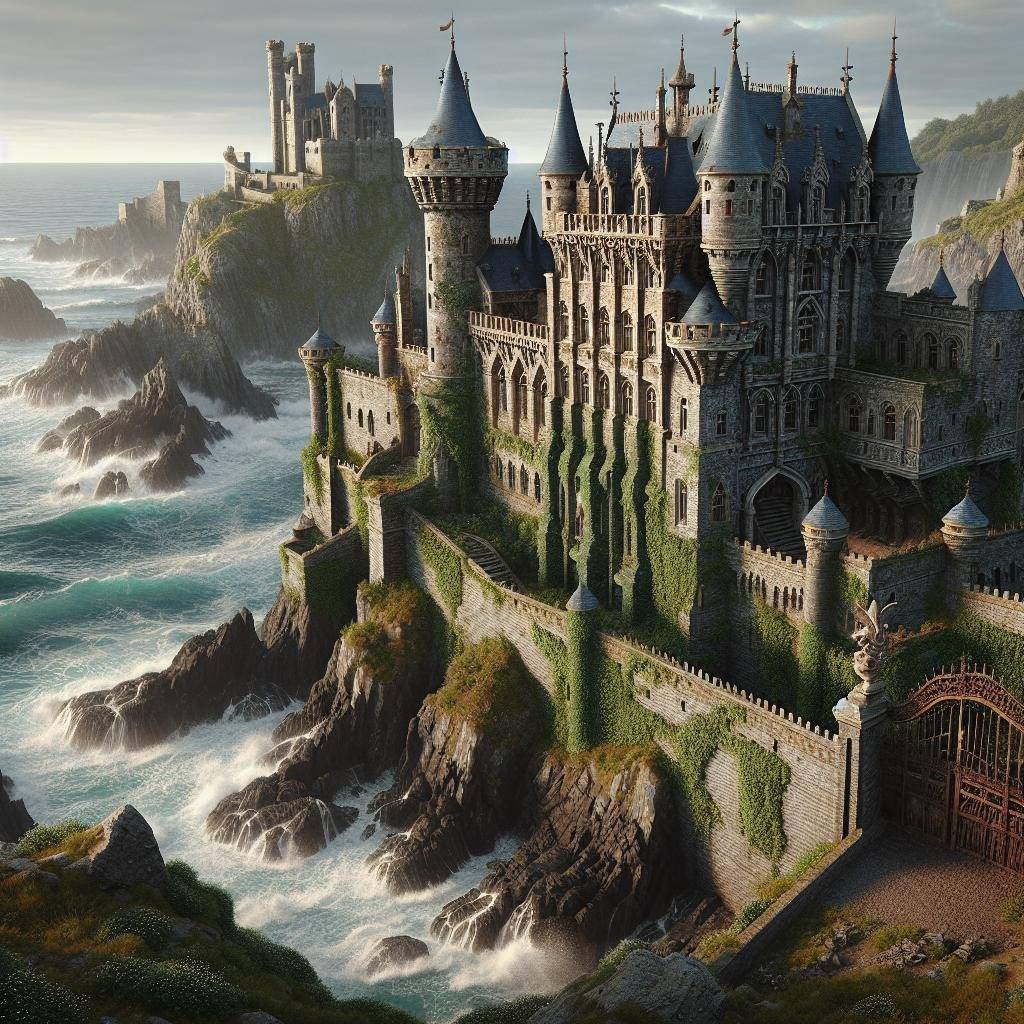 Majestic Coastal Castle Exteriors