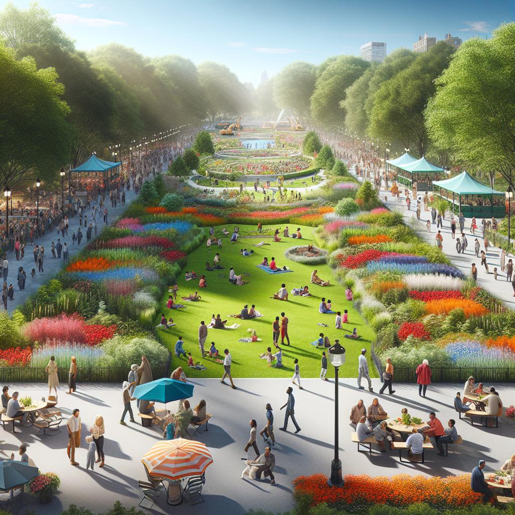 Vibrant park transformation