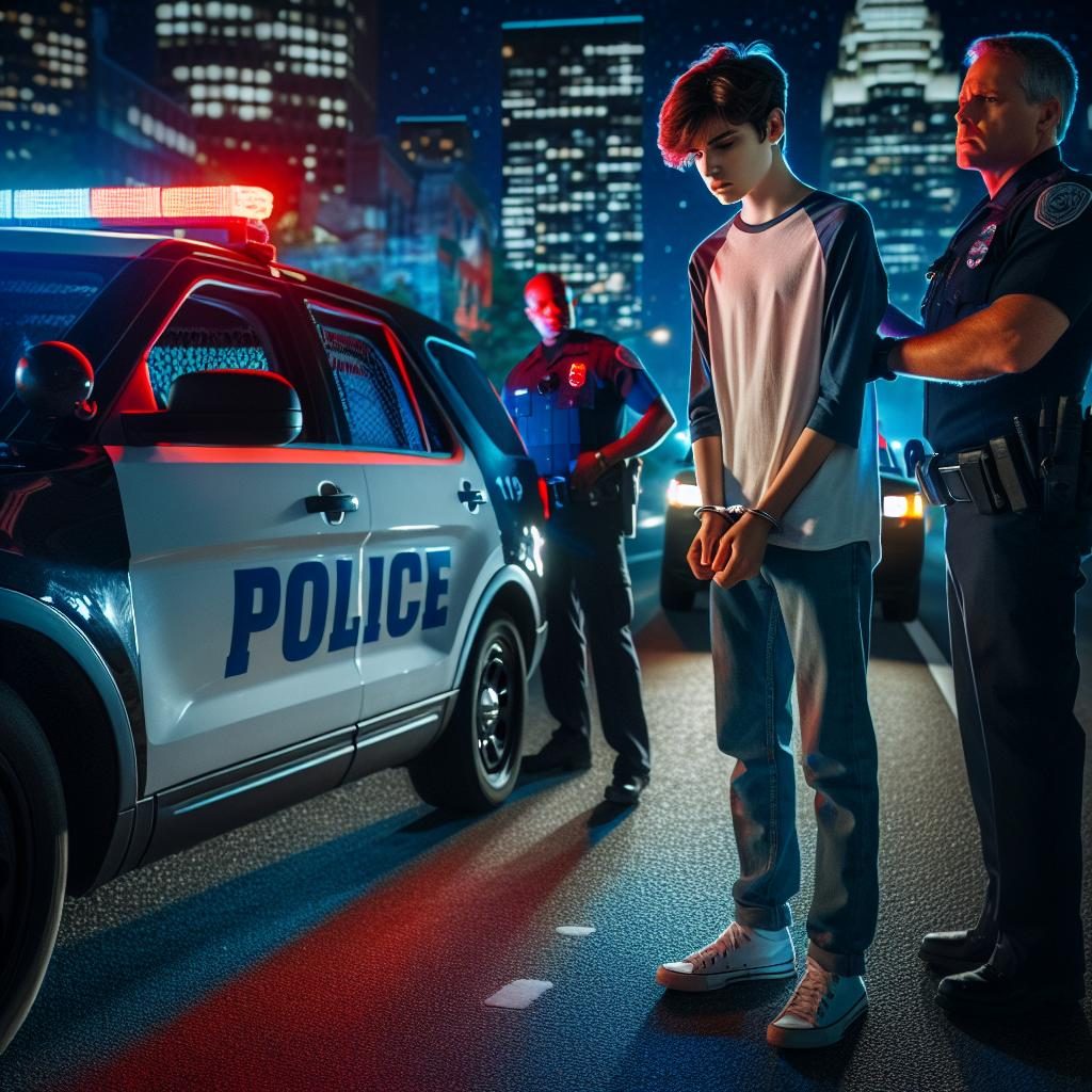 Teen Arrested Scene