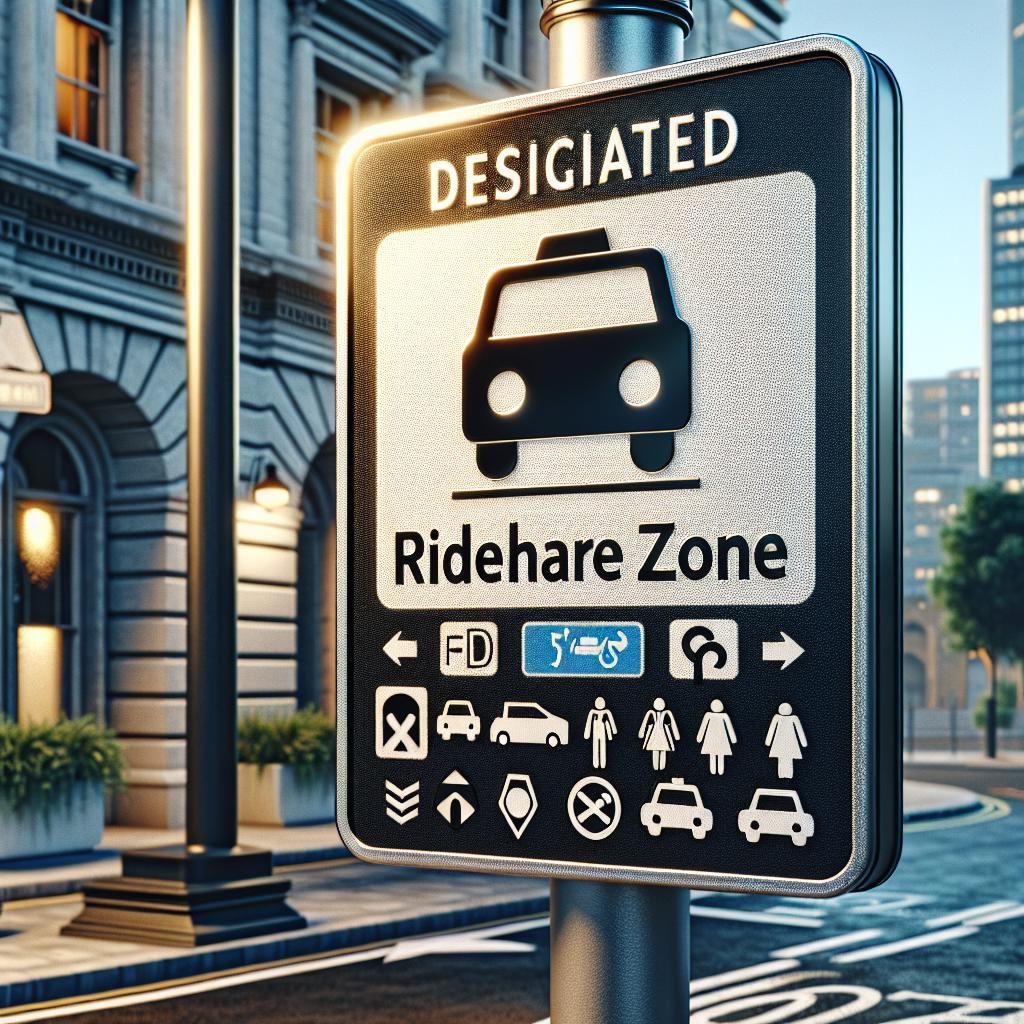 Rideshare Zone Sign