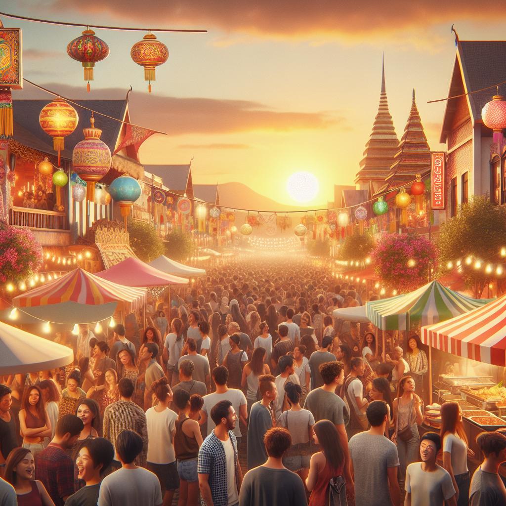 Vibrant Festival Atmosphere