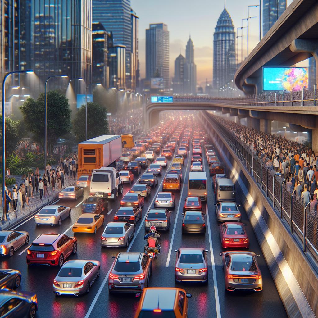 Traffic Jam Overpass