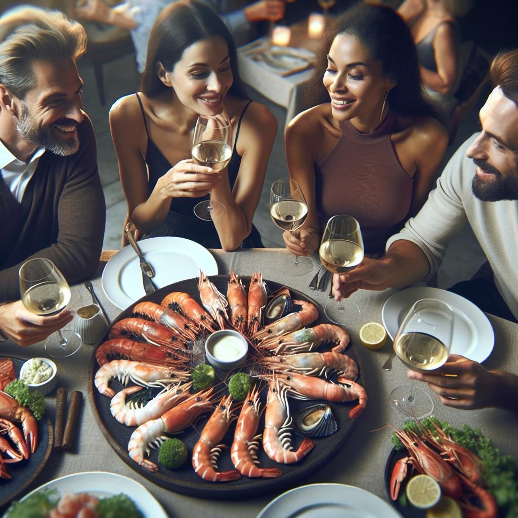 Elegant seafood platter