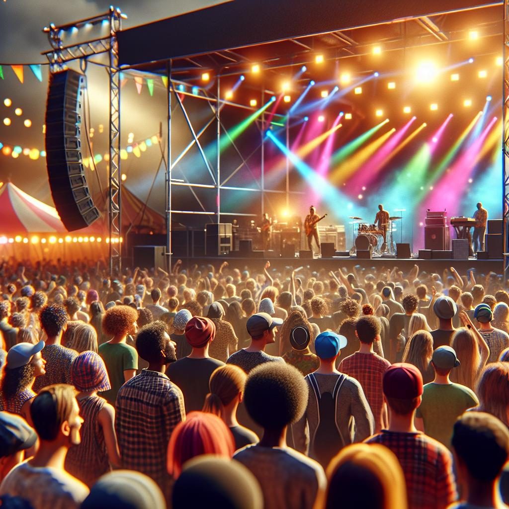 Vibrant music festival scene