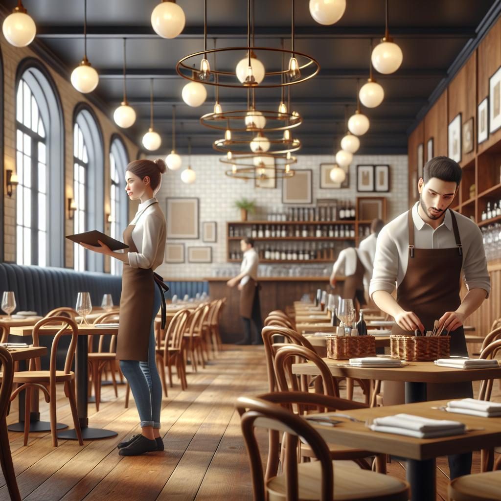 Empty restaurant interior