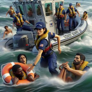 Coast Guard Rescue Scene