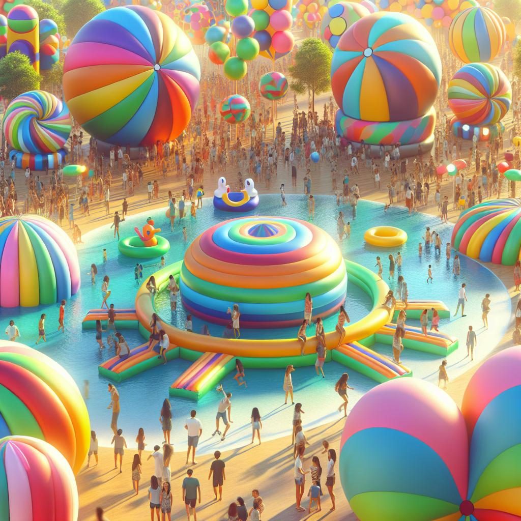 Colorful inflatable fun