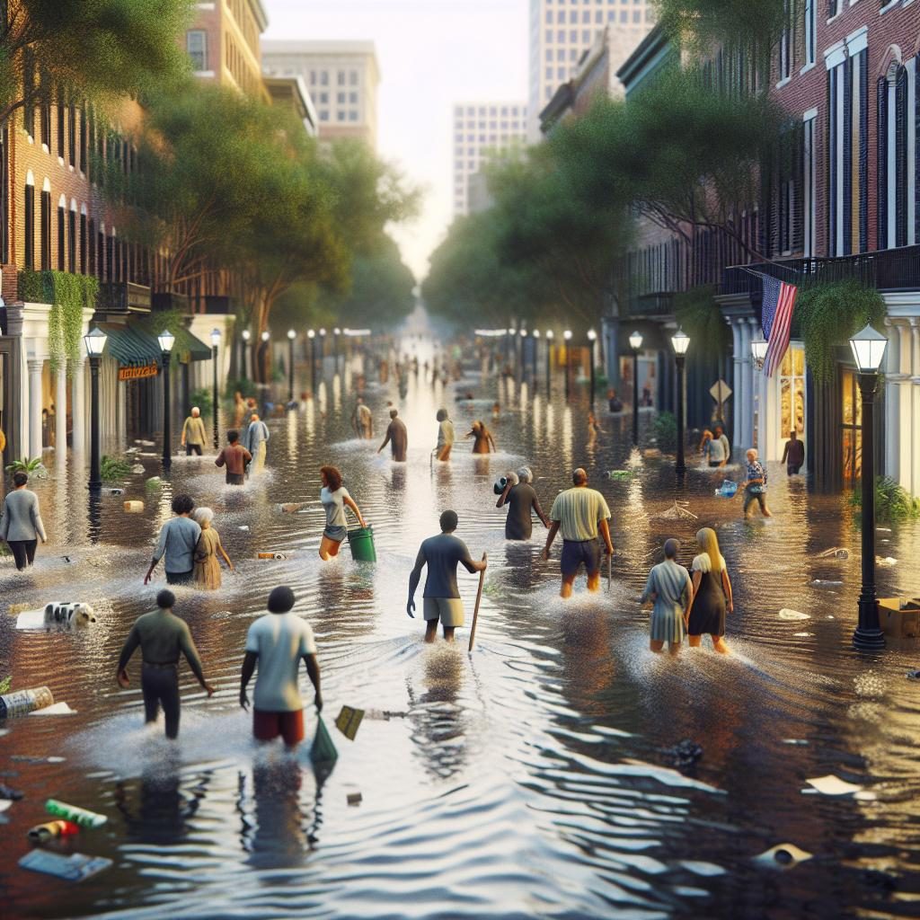 Flooded Charleston Streets