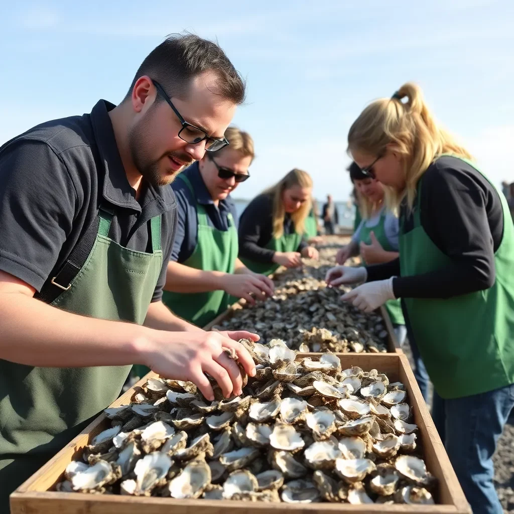 Eco-Friendly Oyster Recycling Event Unites Volunteers in North Charleston