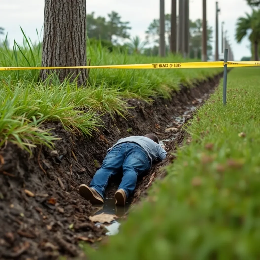 Tragic Discovery in North Charleston: Man Found Dead in Ditch