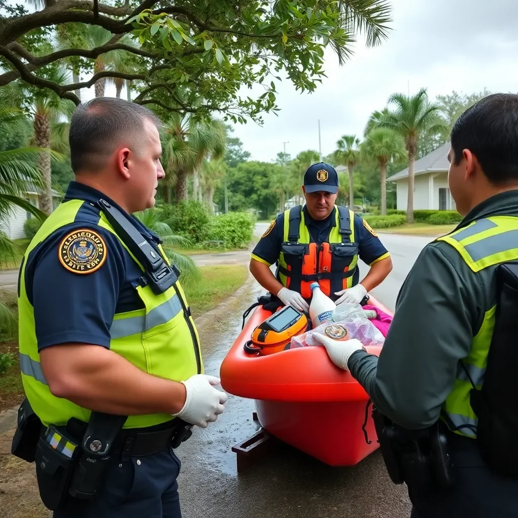 Charleston Police Provide Lifesaving Aid to Hurricane Helene Survivors in Bat Cave Community