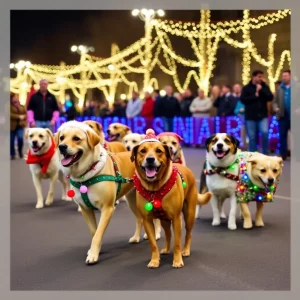 Charleston Celebrates Holiday Season with Festive Parade Featuring Adorable Dogs