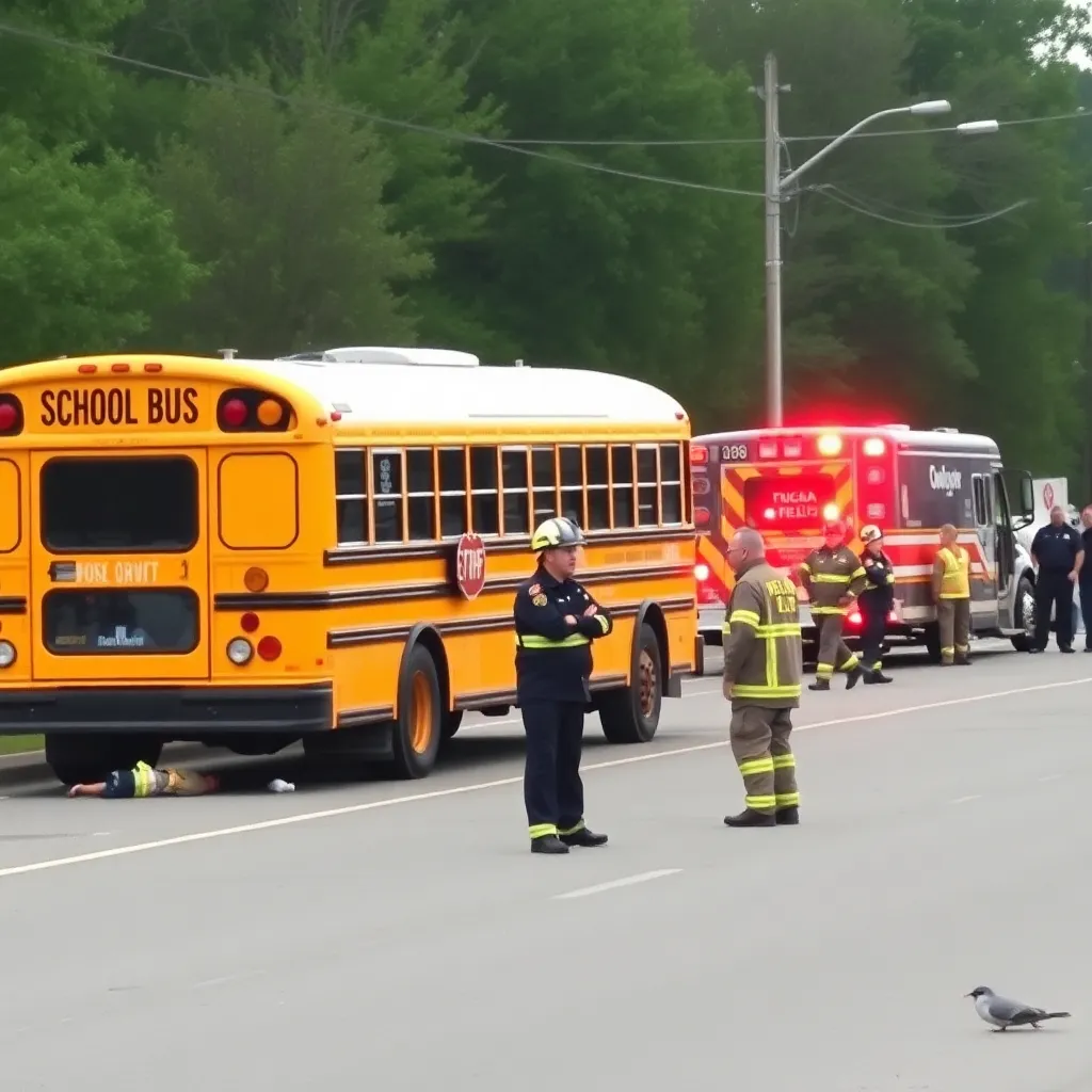 School Bus Crash in Charleston Leaves Four Students Injured, Investigation Underway