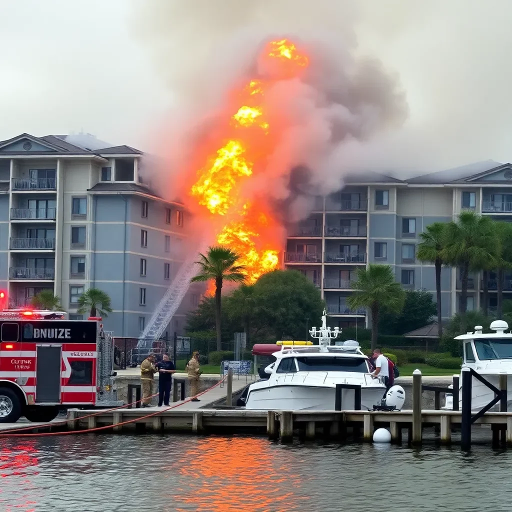 Fire Breaks Out at Dockside Condos in Charleston, Quick Action by Firefighters Prevents Disaster