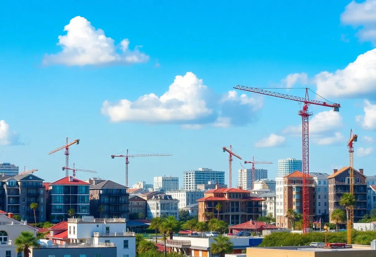 New home construction sites in Charleston, South Carolina