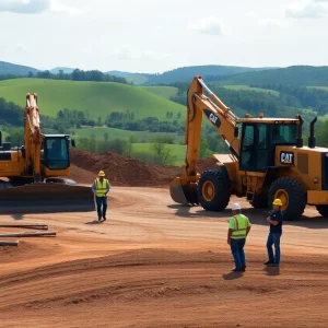 Construction site for Project Connect in Blythewood, SC