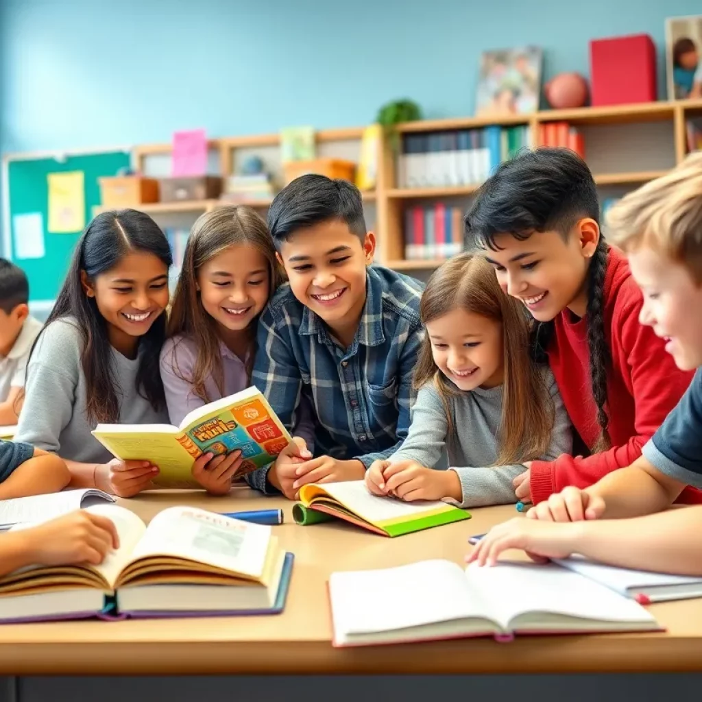 Students engaged in collaborative learning at Charleston County Schools