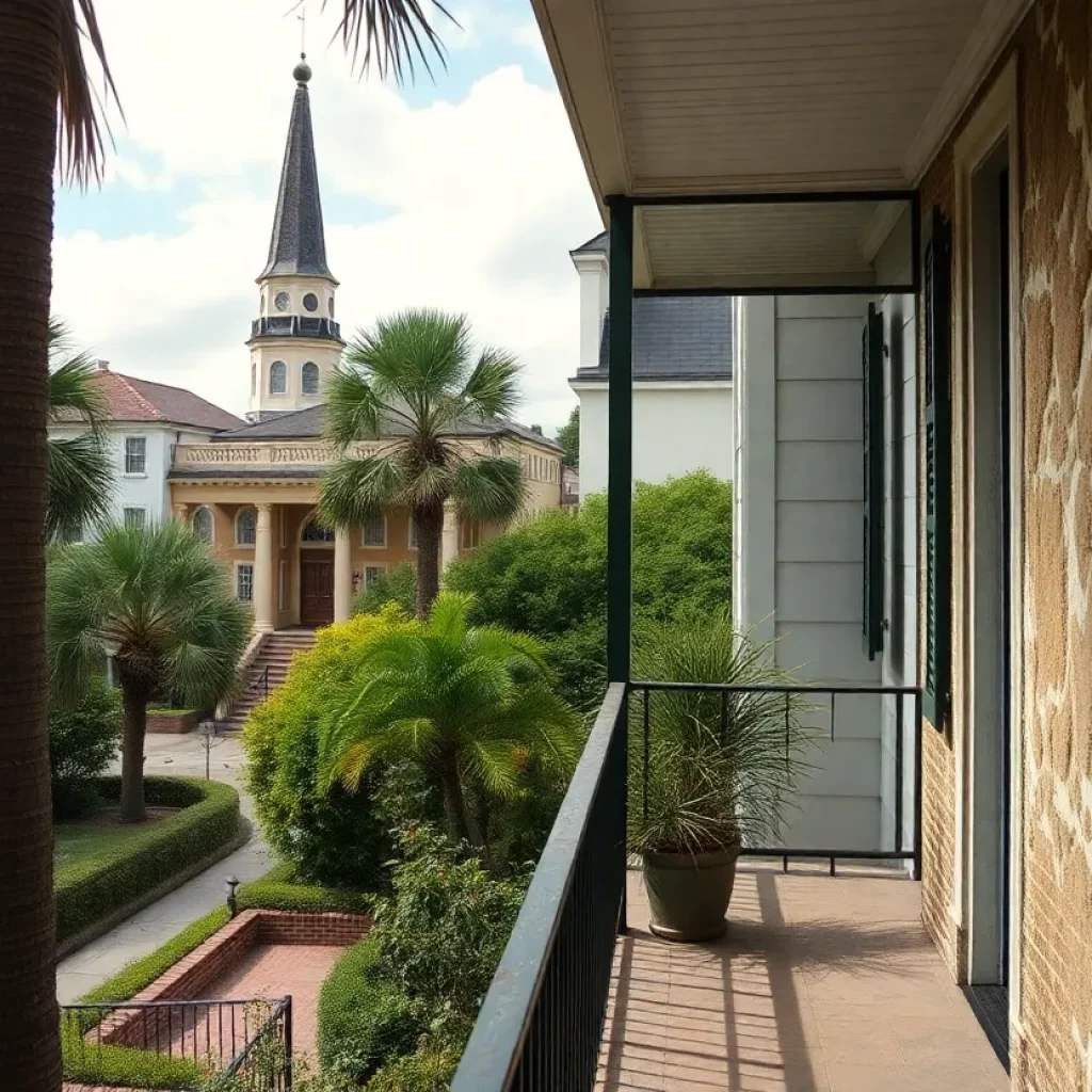 Historic house in Charleston, SC, with visible mold growth