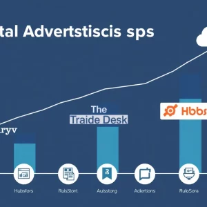 Growth of digital advertising stocks infographic