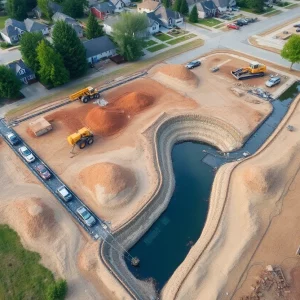 Construction of infrastructure improvements in Dorchester County