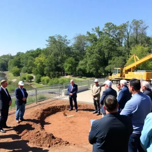 Groundbreaking ceremony for Ashley River Crossing bridge in Charleston