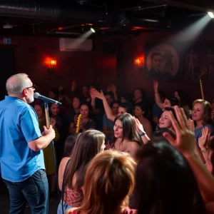 Brave Baby performing live at a concert in Charleston.