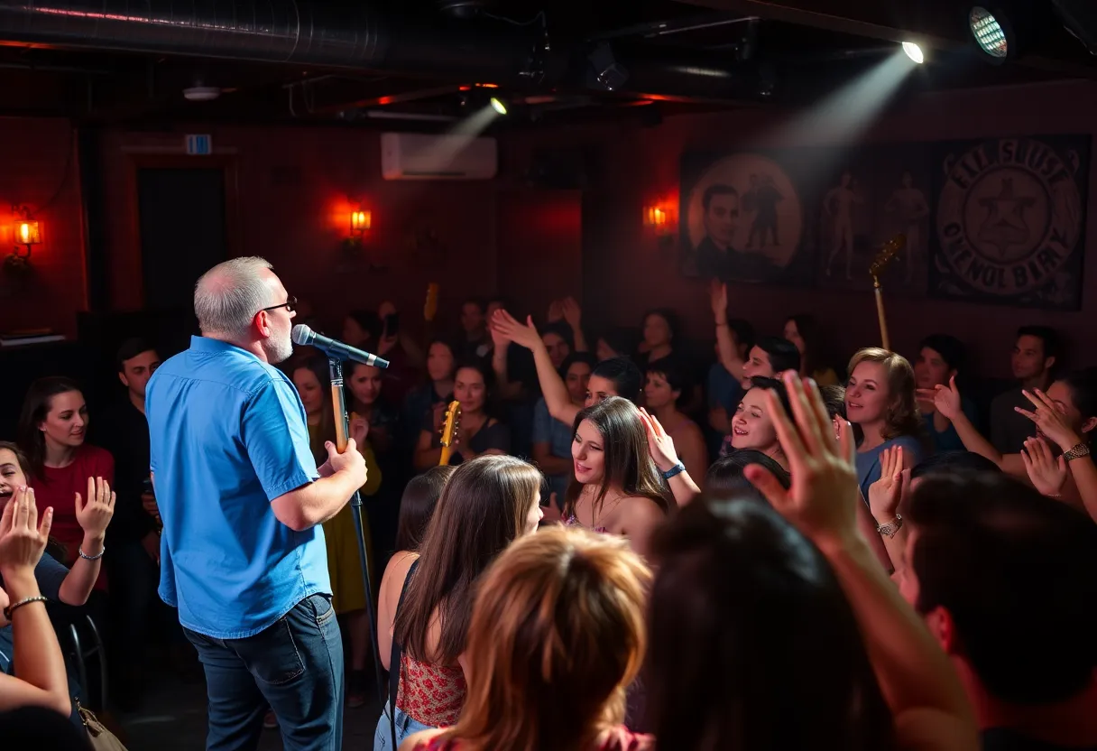 Brave Baby performing live at a concert in Charleston.