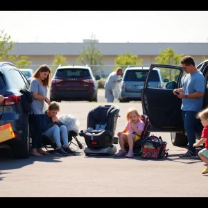 Free car seat safety check event at RiverDogs Stadium