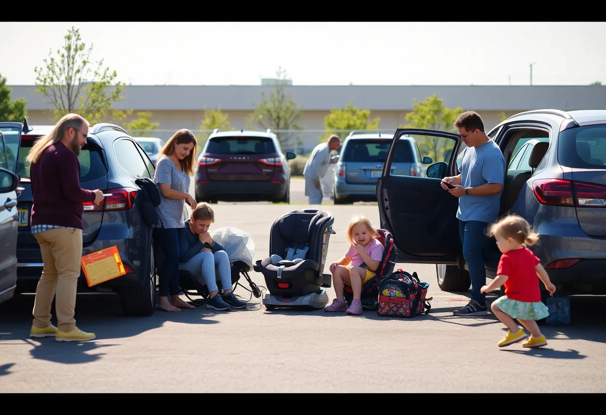 Free car seat safety check event at RiverDogs Stadium