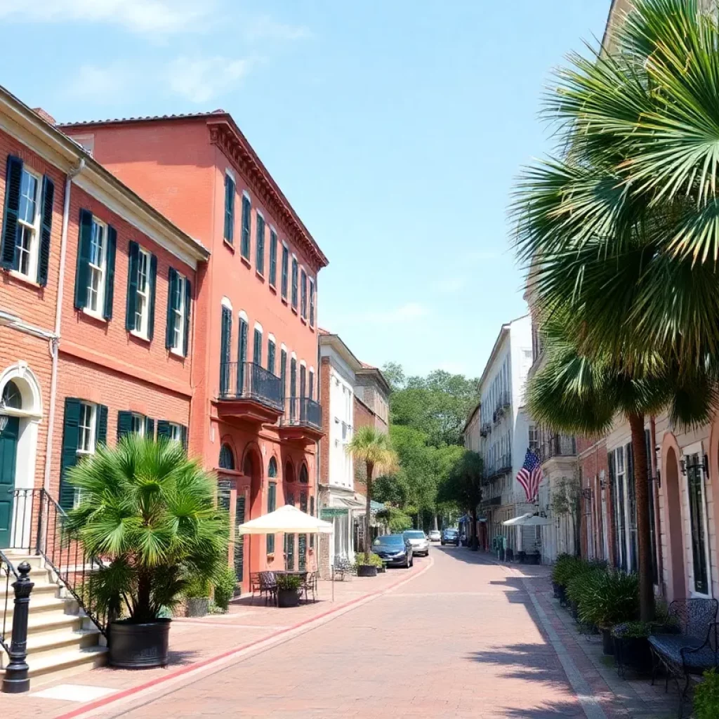 View of Charleston's historic district with beautiful architecture.