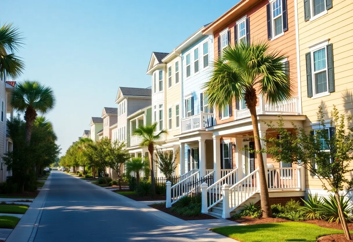 Newly constructed homes in Charleston