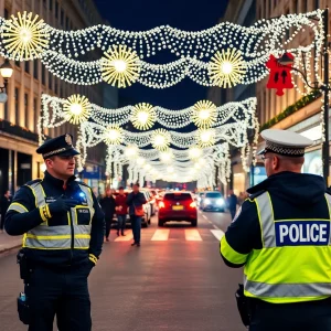 Police checkpoint in Charleston for New Year's Eve festivities