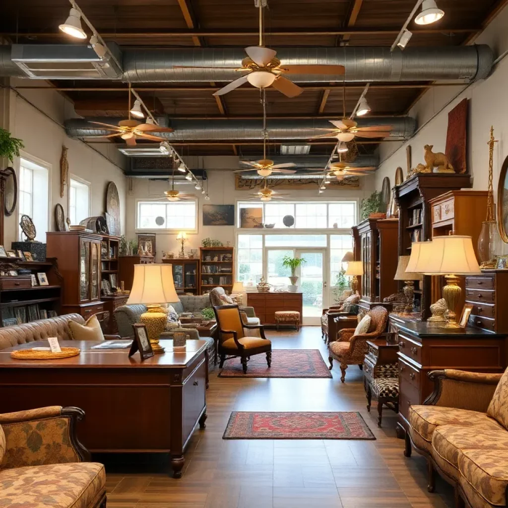 Interior view of Dixie Furniture showcasing various furniture pieces.