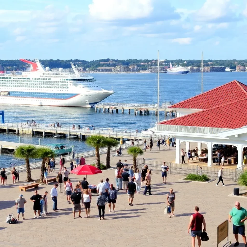 A view of North Charleston's waterfront with potential cruise operations