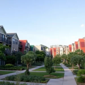 Affordable housing developments in Charleston with modern architecture.