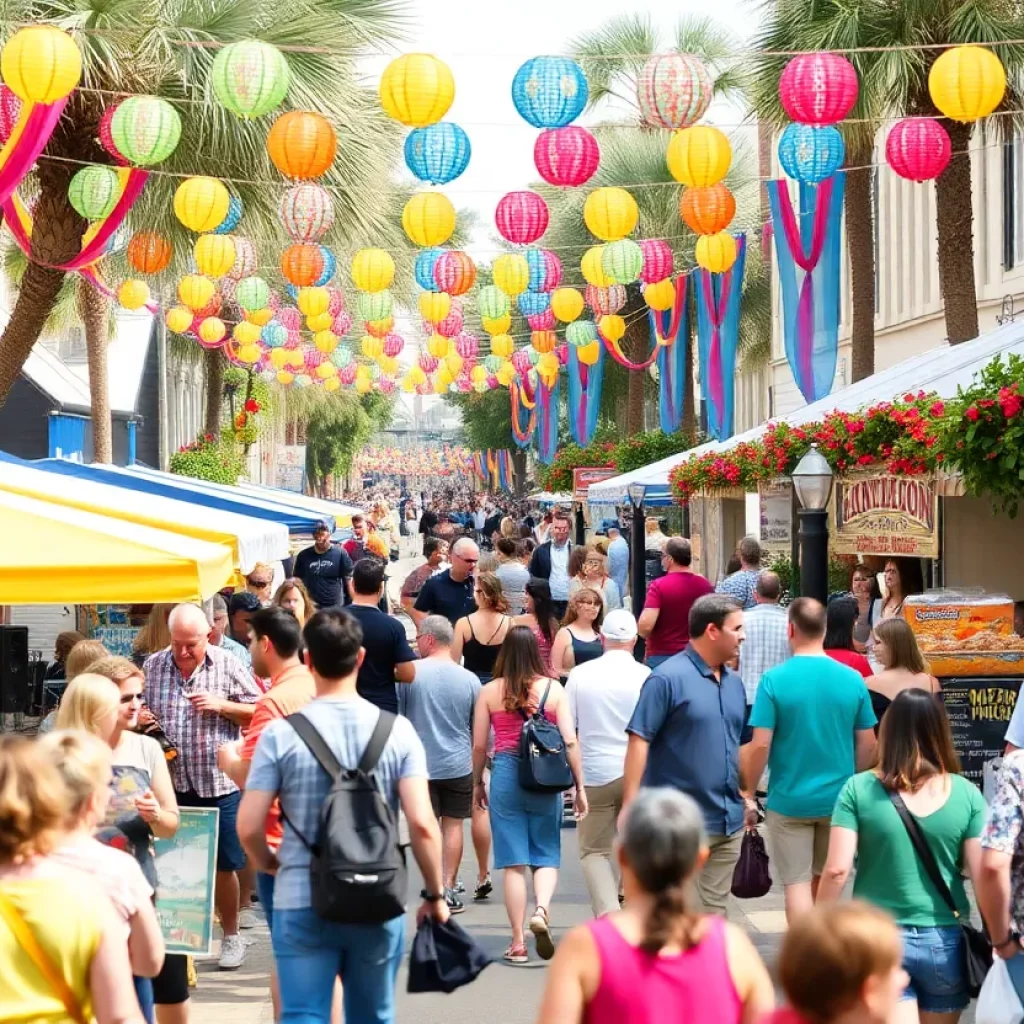 People enjoying various events in Charleston during March